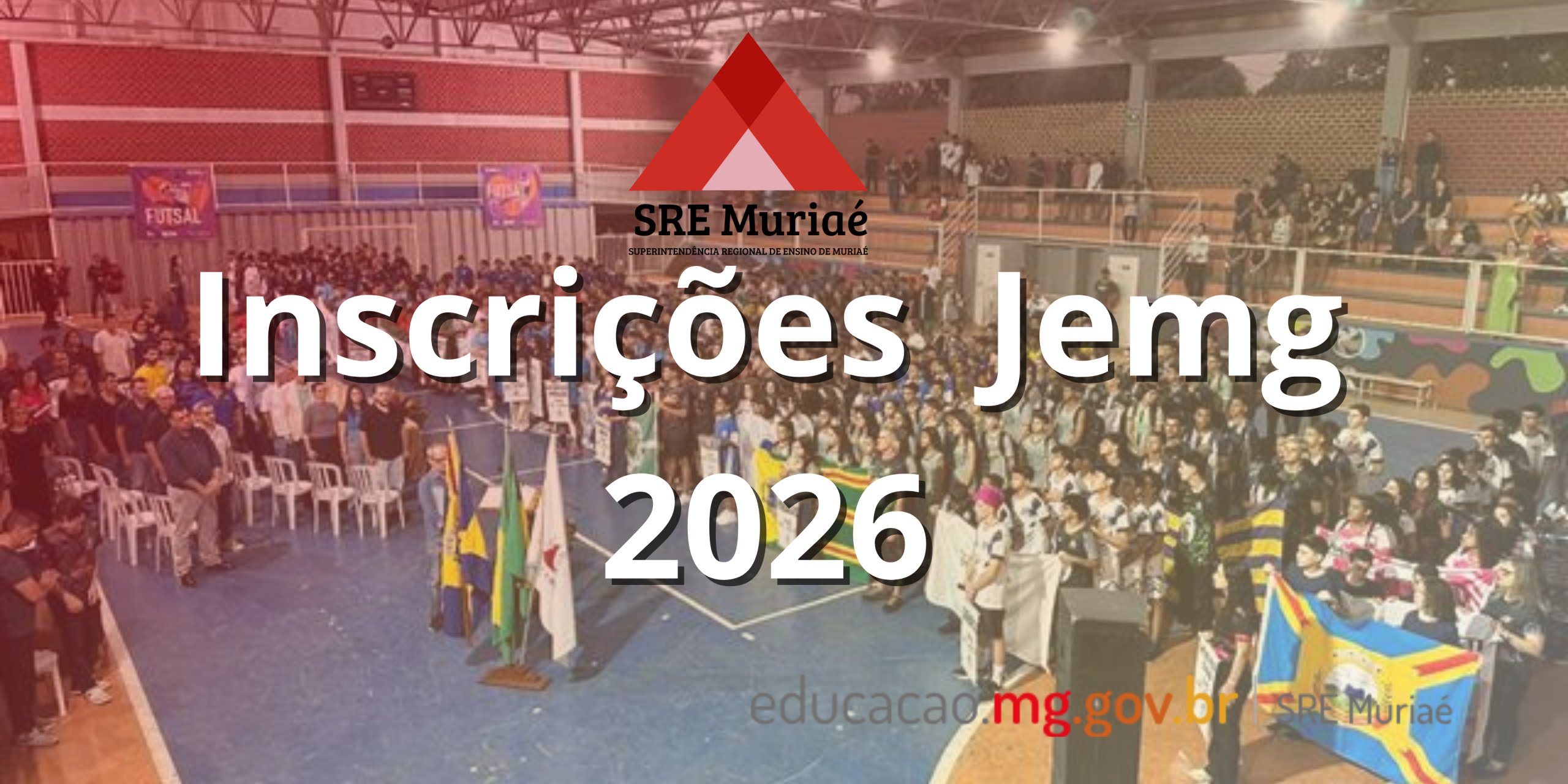 JEMG 2026: SRE Muriaé informa aos municípios que as inscrições da maior competição escolar do estado estão abertas