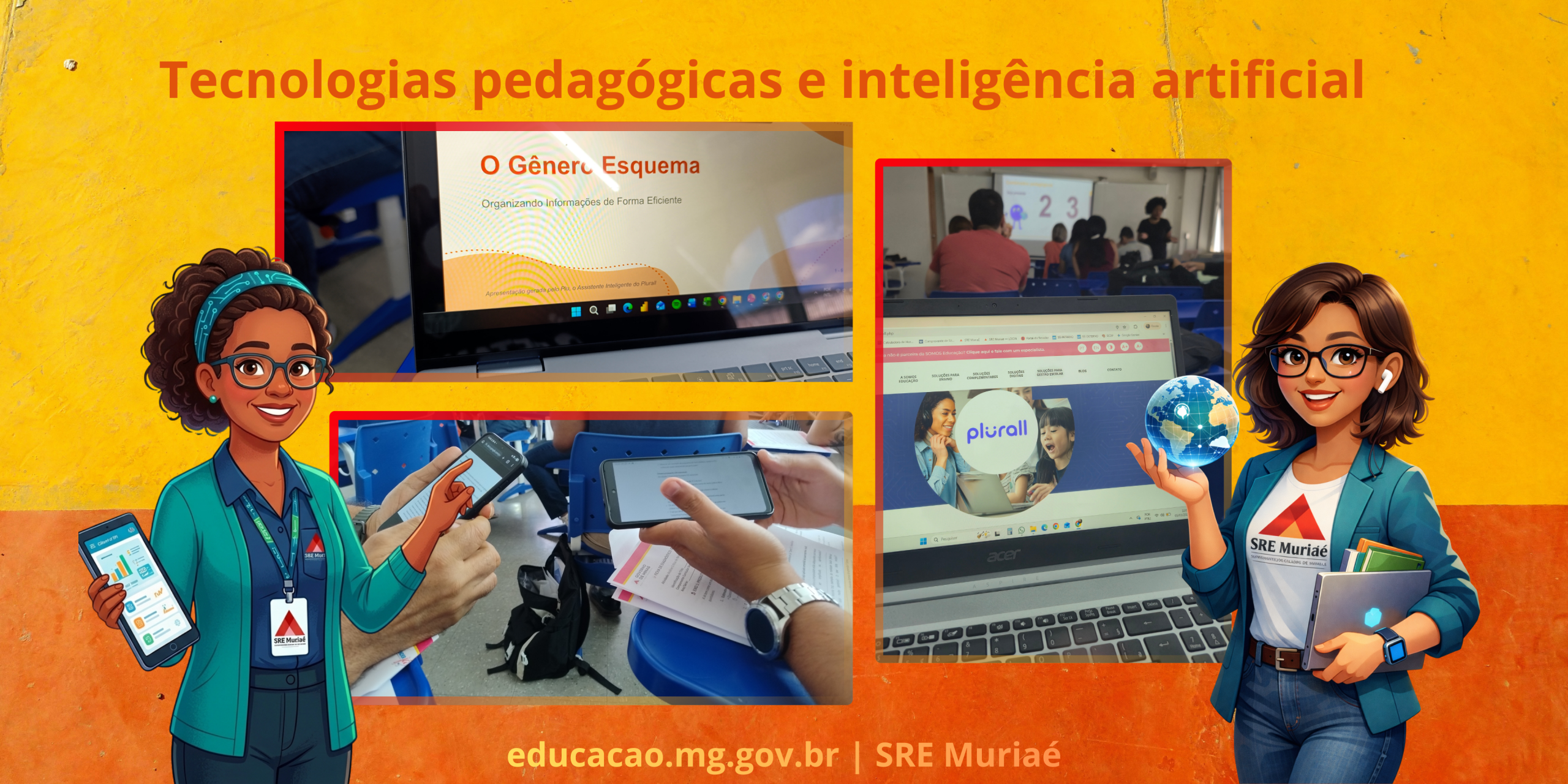 Servidores da SRE Muriaé participam de formação referente ao Núcleo de Tecnologia Educacional. Encontro sobre Tecnologias Pedagógicas e Inteligência Artificial em Belo Horizonte
